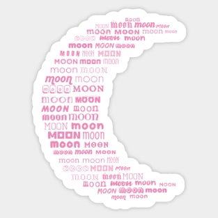 Crescent Moon [cloud] Sticker